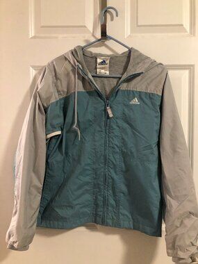 Adidas Brand Lined Hooded Jacket - Women Small - Very Nice